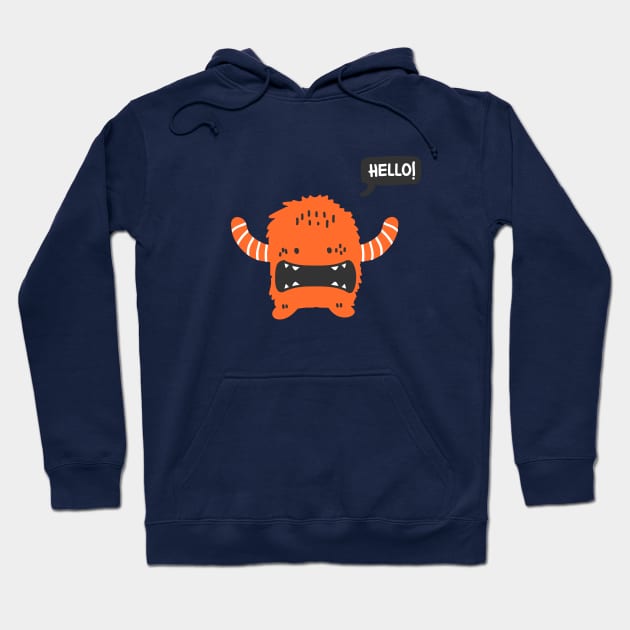 Hello monster Hoodie by UniqueDesignsCo